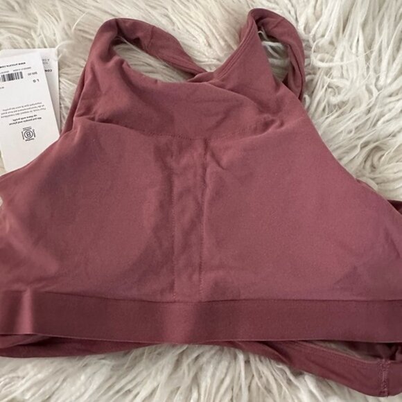 Athleta Conscious cut out crop A-C sports bra crop top‎ tank Large NWT - Picture 5 of 8